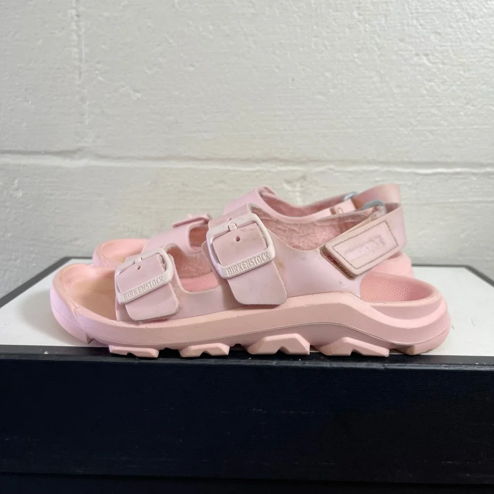 Birkenstock Mogami Birko-Flor Sandals Icy Gentle Rose Kids Girls 33 EU/2 US